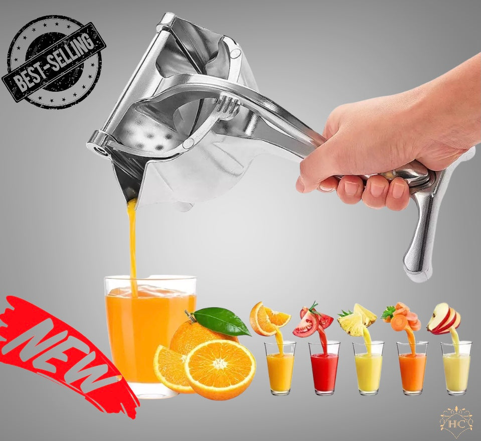Hand Press Stainless Steel Manual Fruit Juicer / Squeezer